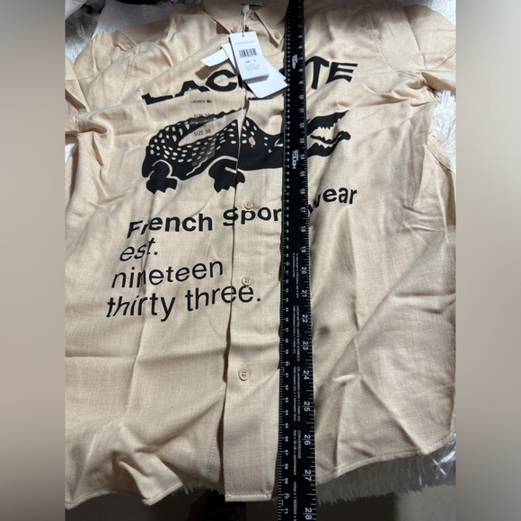 LACOSTE | Button-down Unisex Wool Street Style Long Sleeves Cotton - Picture 9 of 9